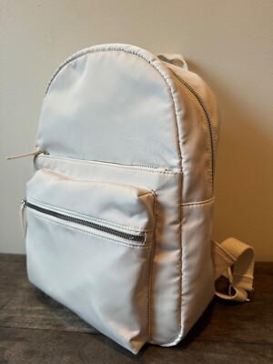 Primark Cares Backpack School Travel Cream Lightweight Fabric Bag Women Casual