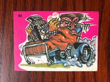 Vintage 1973 Donruss Fantastic Odd Rods Trading Card Sticker 93 Sticker/Card