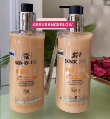 Skin Doctor Carrot Glow Whitening Lotion Face & Body Milk 400ml LSF 30 ORIGINAL