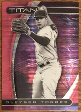 2021 Panini Chronicles Titan  Pink Prizm Gleyber Torres New York Yankees