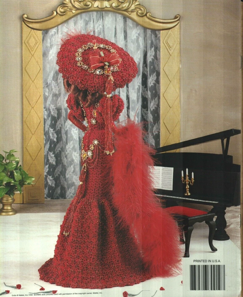 VESTIDO PÁJARO CANTOR SAN FRANCISCANO USADO MUÑECA DE MODA LIBRO PATRÓN GANCHILLO ANNIE Foto 2 de 2