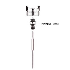 Spray Gun Parts For Anest Iwata W-71-132g Nozzle1.3mm Needle Air Cap 3pcsset