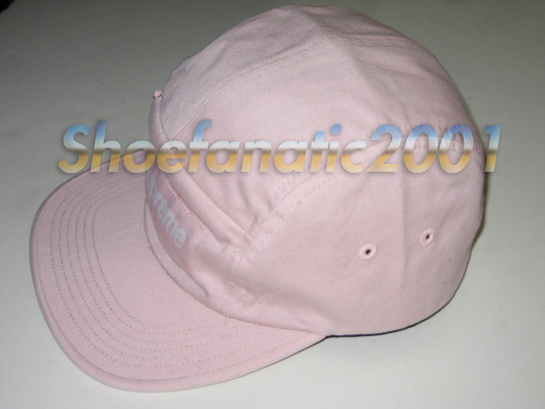 Supreme Box Logo Front Panel Zip 5 Panel Camp Cap Pink  display picture 1