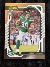 2022 Panini Absolute Football Jeremy Ruckert Rookie Card #169 New York Jets Tigh. rookie card picture