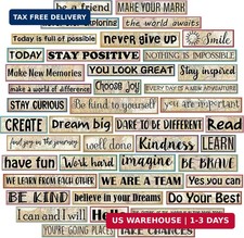 42 Pcs Growth Mindset Inspirational Posters Banners Motivational Posters f