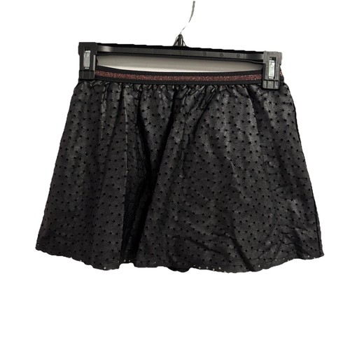 Epic Threads Skirt Girls 6X Black Faux Leather Skirt with Stars - Lined - Picture 2 of 7
