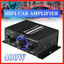 400W HiFi Digital Power Amplifier Mini Stereo Audio Amp Car Home DC12V Remote