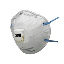 3M 8822 Disposable-fine dust mask FFP2 10 Count (Pack of 1), Multicolour