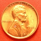 1946-P Lincoln Wheat Cent Penny GEM RD BU From an Original Bank Roll