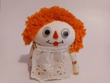 1960's Handmade Rag Doll Made Using An Egg And A Empty Spool Of Thread