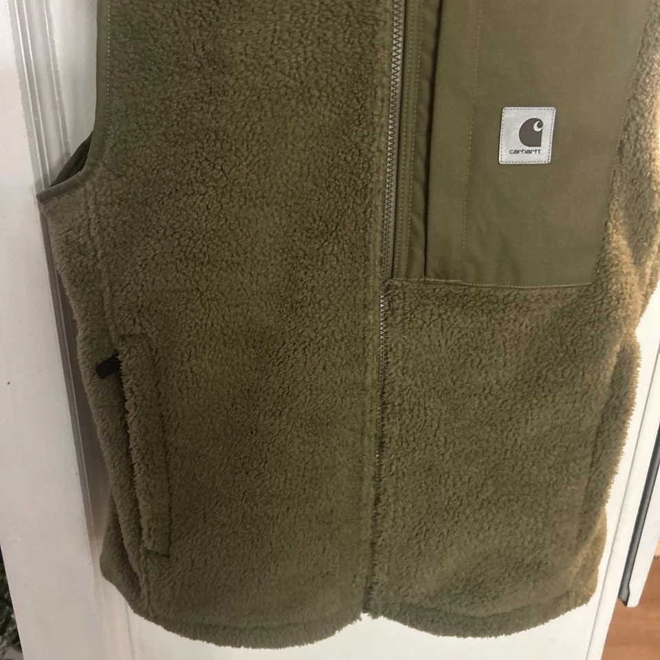 Carhartt Yukon Extreme Polar Pato Lona Verde Cremallera Completa Mejor Mediano Usado en Excelente Condición Foto 4 de 4