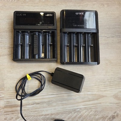 Efest LUC V4 Elite HD LCD Universal Battery Charger LOT of 2 READ