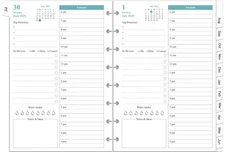 2025-2026 Planner Refills – One Page Per Day, 8-Disc Discbound 2025-26 Daily ...