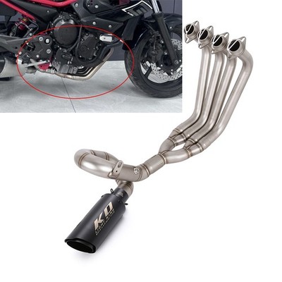 Slip For Yamaha XJ6S XJ6N 2009-2017 Full Exhaust System Header Mid Tip Muffler