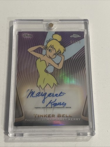 Topps Chrome Disney Tinker Bell Auto 53/75 Signed Margaret Kerry Voice Actor 🔥 - Picture 1 of 4