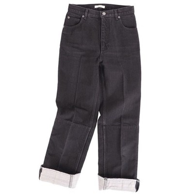 Celine Pants Phoebe Denim Black Cotton Bottoms Womens 36 (s) Used MOLO-0