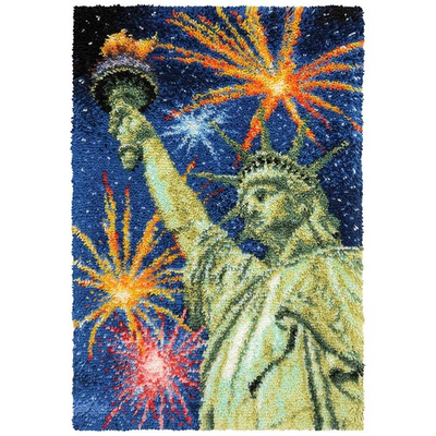 #ad Herrschners® Lady Liberty Rug Latch Hook Kit $79.99