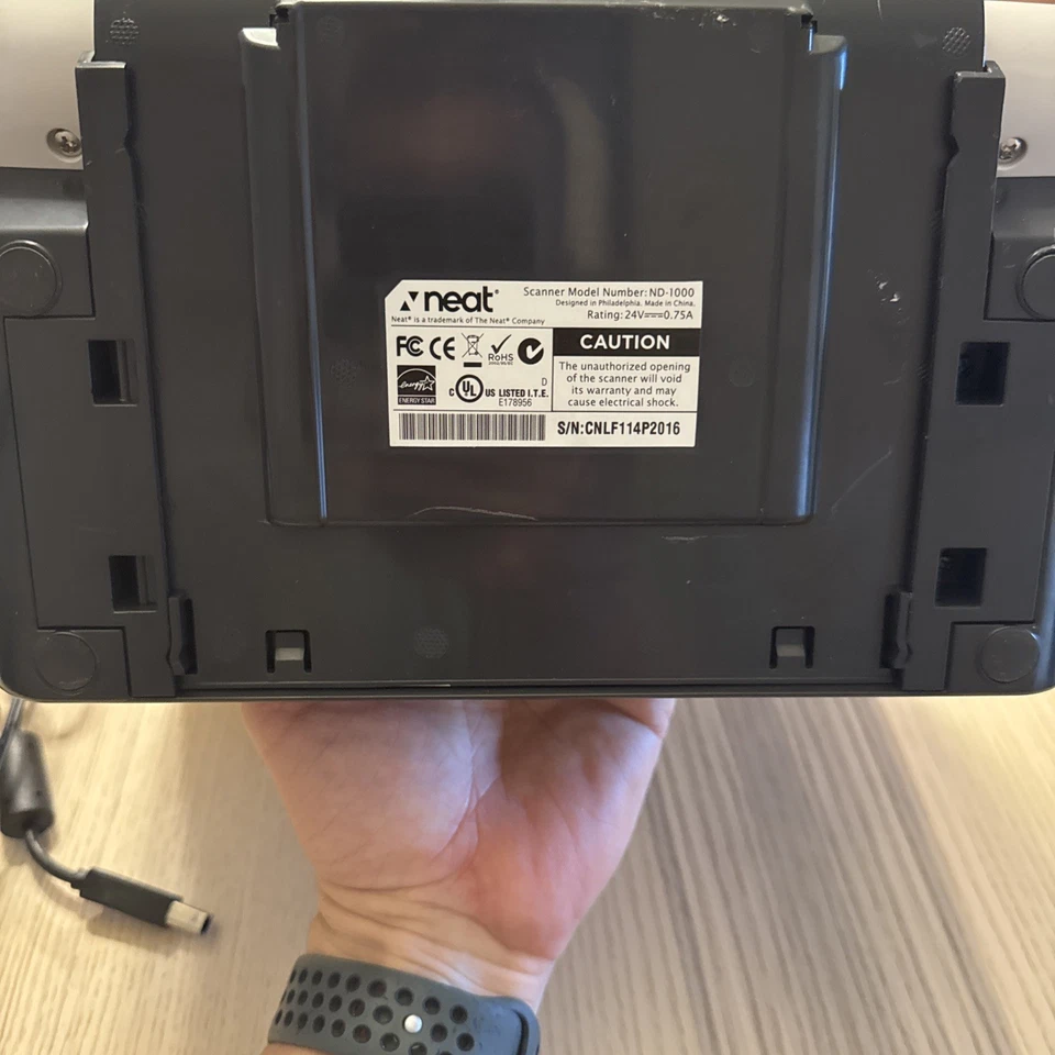 Neat Desk ND-1000 Desktop Receipt Document Scanner Includes power adapter + USB - Image 4 of 4
