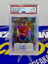 Lamine Yamal 2023-24 Panini Select FIFA ROOKIE AUTO SP PSA 8.5 POP 1 INVEST