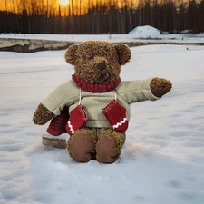 Vintage Y2K Hallmark Teddy Mittens 12" Bear Plush Stuffed Toy 2002