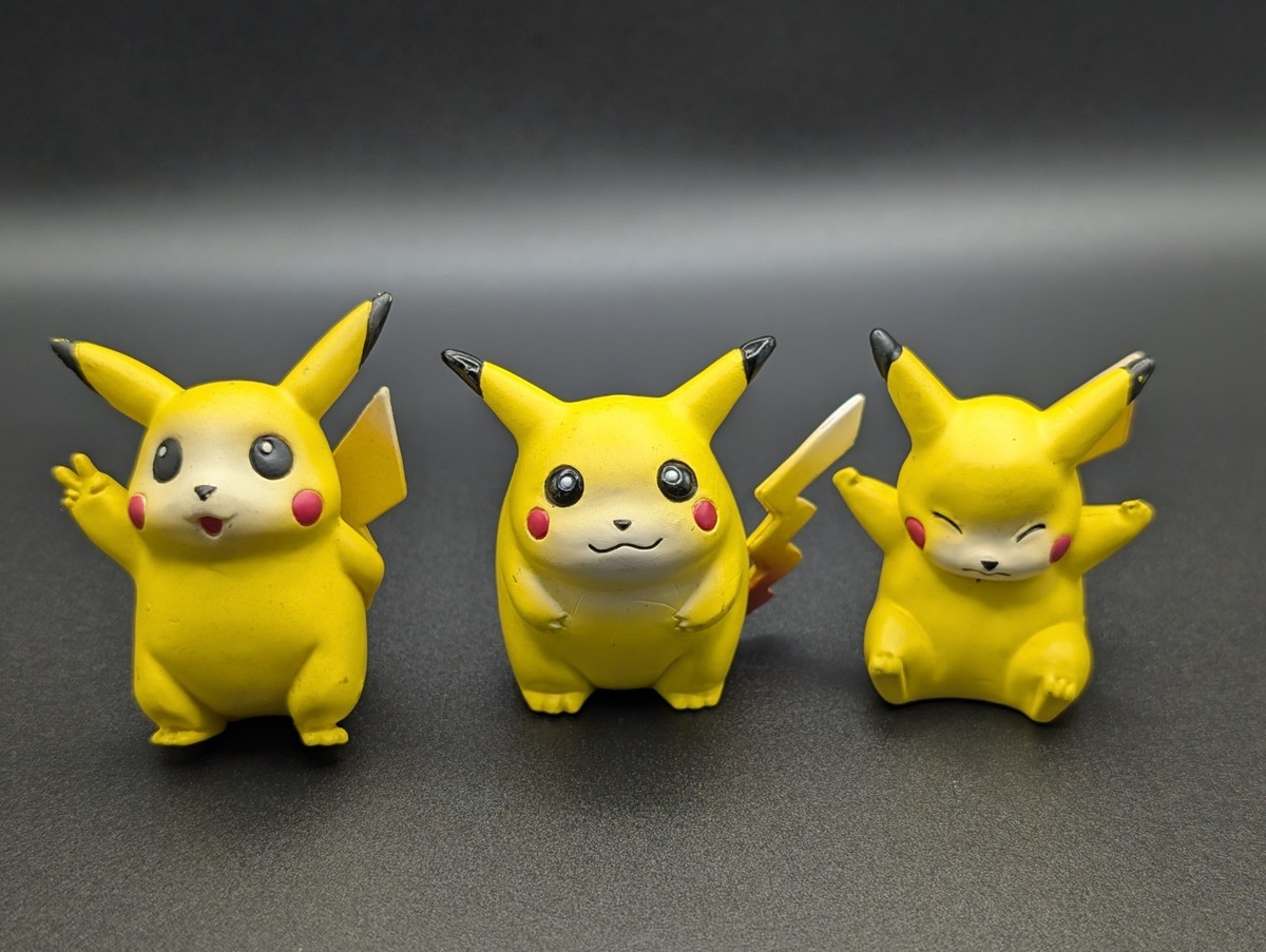 Vintage 90s Pokemon Pikachu Figures Lot Of 3 Tomy CGTSJ | eBay