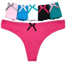 6 x Womens Sheer Spandex / Cotton Briefs - Assorted Colours Underwear Undies