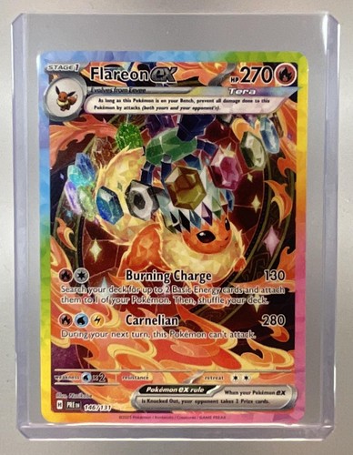 2025 Pokemon Prismatic Evolutions #146 Flareon ex Special Illustr Rare FDP184