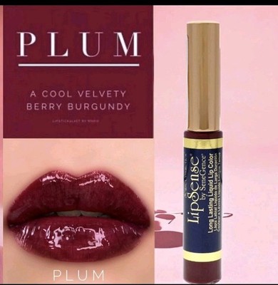 LipSense Liquid Lip Color Authentic SeneGence New Sealed Plum Free Shipping!