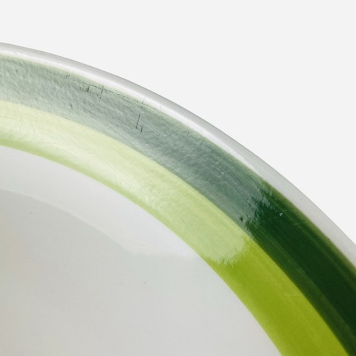 Plato para servir aguacate pintado a mano de 12" de gres vintage de los años 70 Japón - Imagen 9 de 12