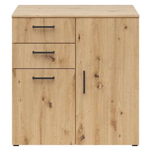 Kommode - Artisan Eiche - 2 Türen - 2 Schubkästen - XL-Tiefe - 80 cm breit - Bild 4 von 7