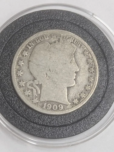 NO RESERVE 1909-O NewOrleans Silver Barber Half Dollar 50C ONLY 925K Minted