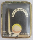 VTG 1939 1940 NEW YORK WORLD'S FAIR~TRYLON & PERISPHERE COMPACT~2 1/8" x 1 3/4"