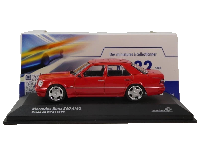 1/43 Mercedes Benz E Class 500E E60 AMG W124 1994 Red Model Car