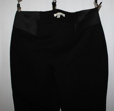 June Hudson Black Stretch Pants Leggings - Side Elastic - Rayon Nylon Spandex