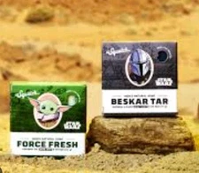 Dr. Squatch Rare MANDOLORIAN SET Beskar Tar & Force Fresh Grogu
