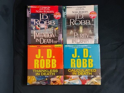 J.D. ROBB - CD AUDIOBOOKS 4 BOOK LOT - Factory Sealed!