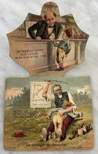 1888 GOODWIN & CO OLD JUDGE N173 FOLDING ADVERTISEMENT CABINET TRADE CARD