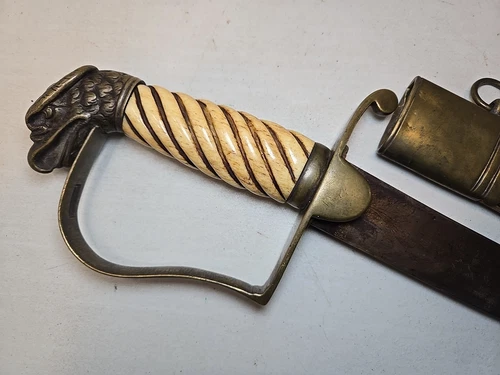 Eagle Head War of 1812 Infantry Officers Sword Saber w/Scabbard - J.S. &  Co.