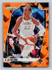 2024 Panini Prizm WNBA #86 A'ja Wilson Ice Orange Prizms