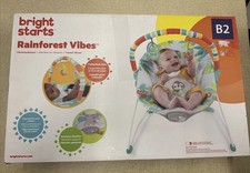 Baby Bouncer Bright Starts Rainforest Vibes Soothing Vibrations Infant Seat-08