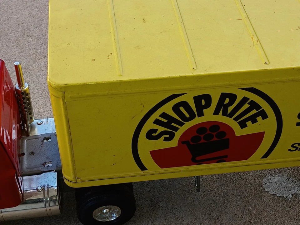 Vintage Ertl Shop Rite Supermercados Trator Trailer Caminhão 22" FRETE GRÁTIS! - Imagem 2 de 4