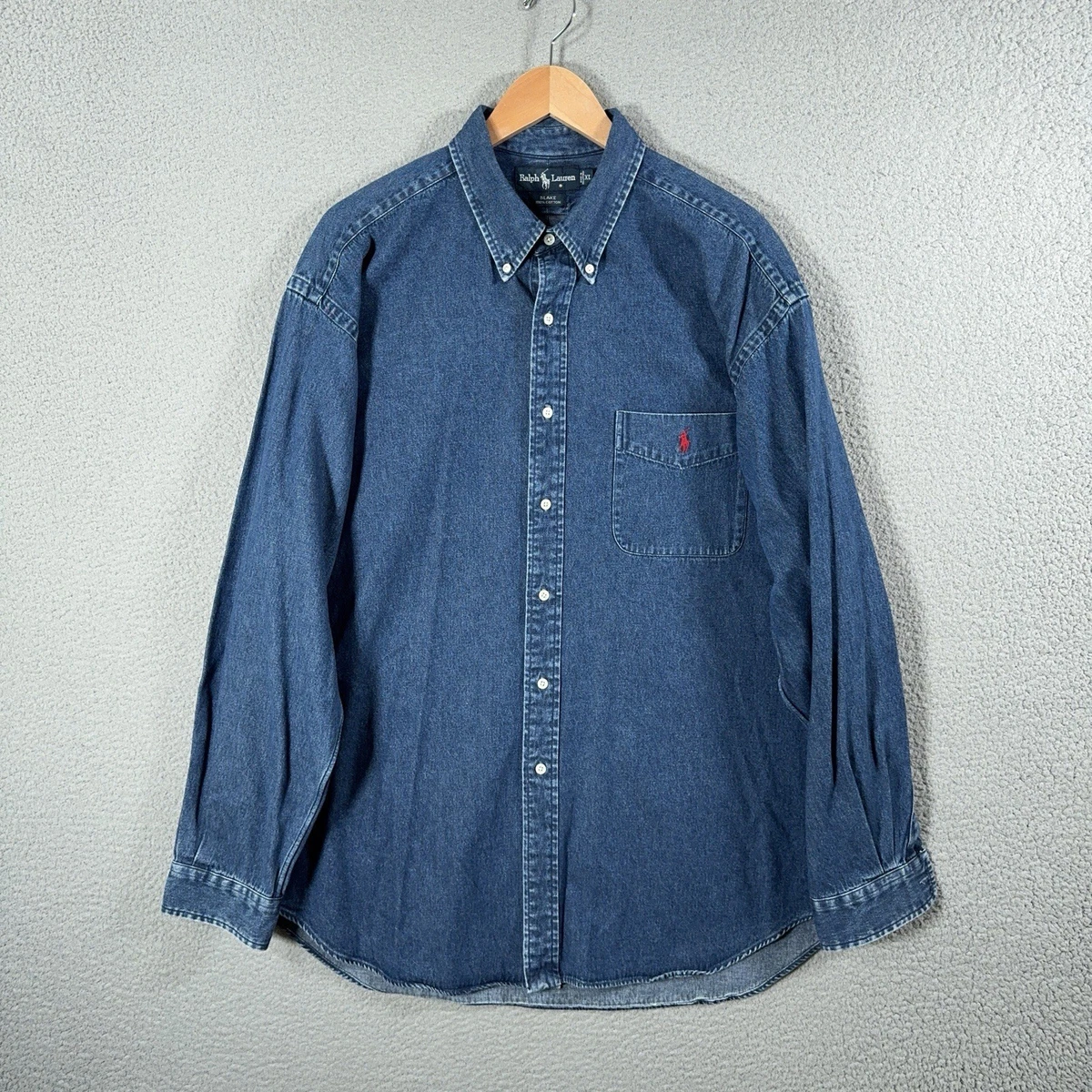 Ralph Lauren Denim Casual Button-Down Shirts for Men for sale | eBay
