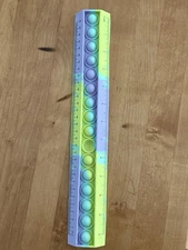Blue/Green Pop It Ruler Fidget Toy