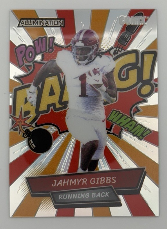 Jahmyr Gibbs Wild Card Alumination Draft Comix #AC51 Base