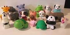 Cute Animals Toys Rubber Plastic Lot Of 19 Do...