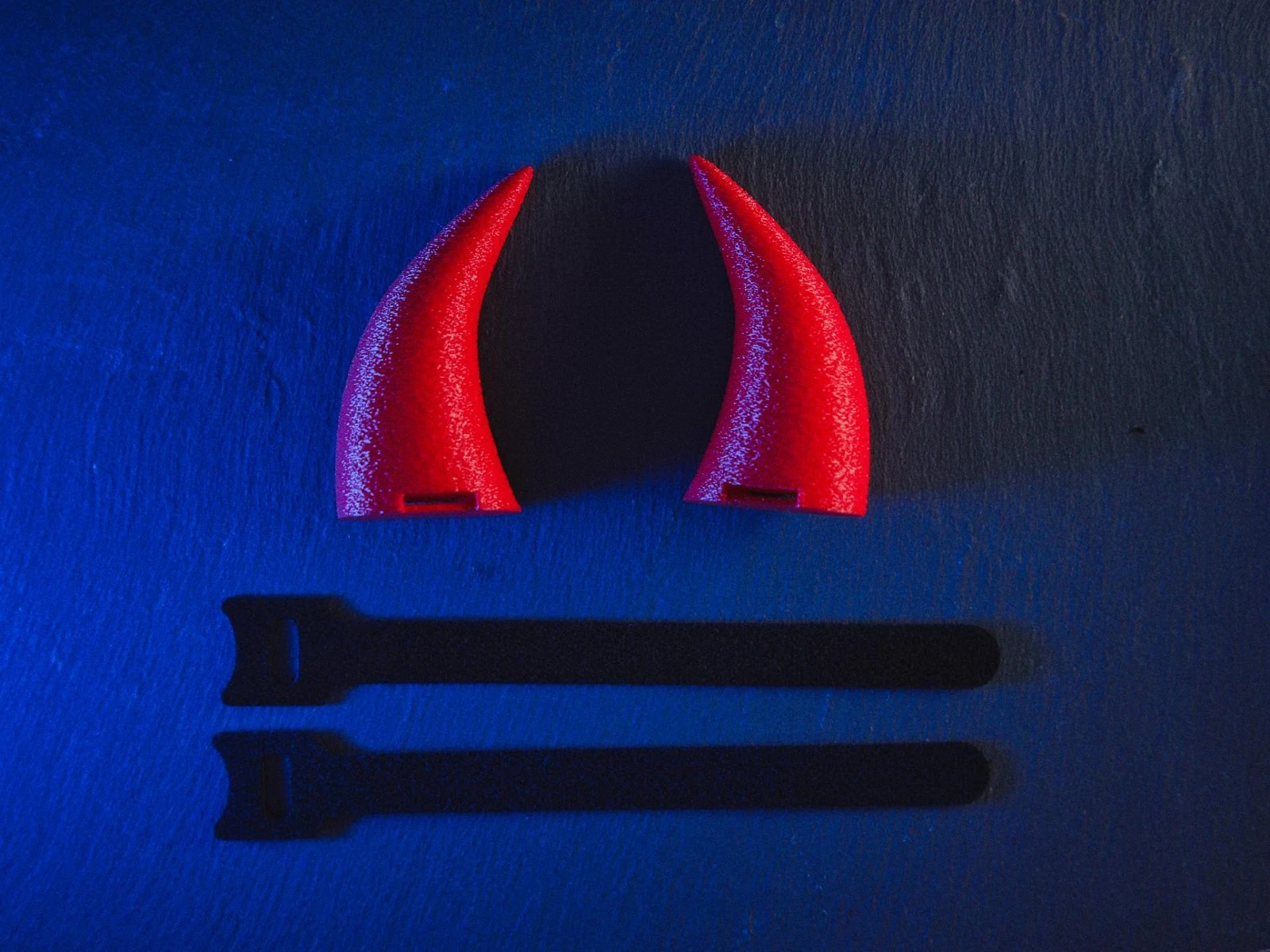 Devil Horn Headphone Attachments with Velcro Strap