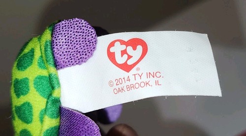 TY McDonald's Teenie Beanie Boos - MYRTLE the 3" (Purple #8) Turtle (2014) NWT - Picture 10 of 11