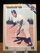 1990 Baseball Wit Jackie Robinson #52 Brooklyn Dodgers