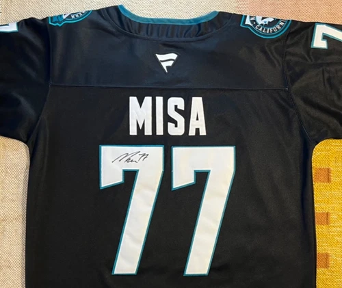 Michael Misa Signed Autograph San Jose Sharks NHL Hockey Jersey Canada Draft