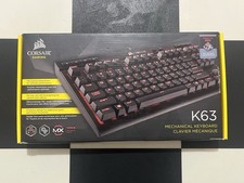 Corsair K63 Mechanical Gaming Keyboard Cherry MX Red Switches LED Backlit READ